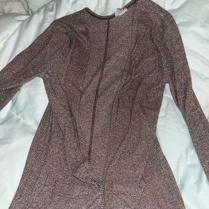 Brown Cardigan with Pockets